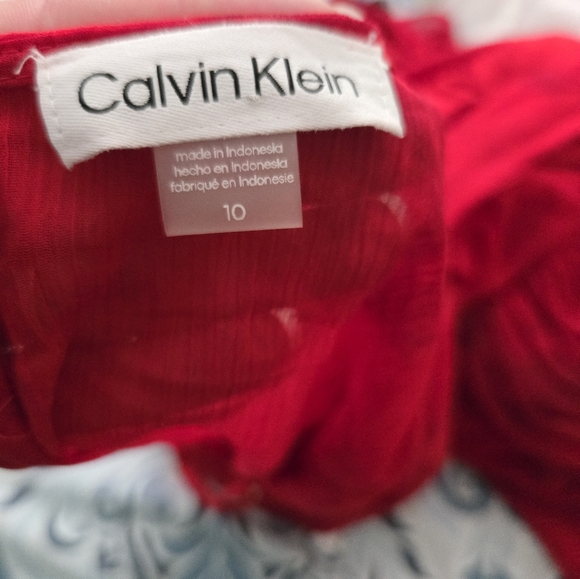 Calvin Klein Vibrant Red Dress - Picture 4 of 4